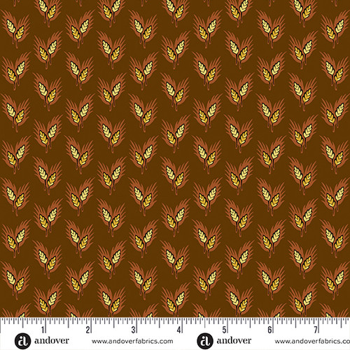 Gathering by Andover Fabrics Wheat Acorn