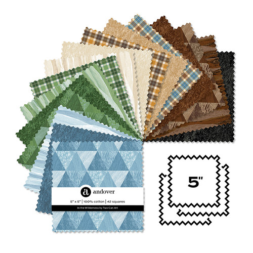 In the Wilderness - 5 Inch Square - 42 Cuts Each