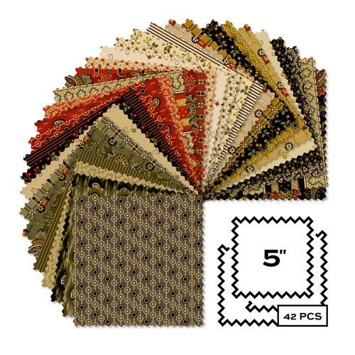 Madison Manor Revisited - 5 Inch Square - 42 Cuts Each