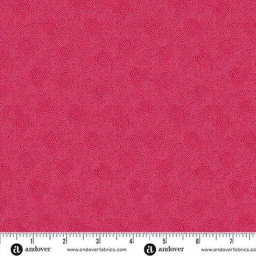 Moonlight Roses by Andover Fabrics Dot Rings Pink