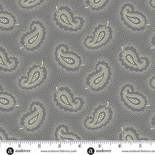 Pumpkin Licorice by Andover Fabrics Paisley Ash