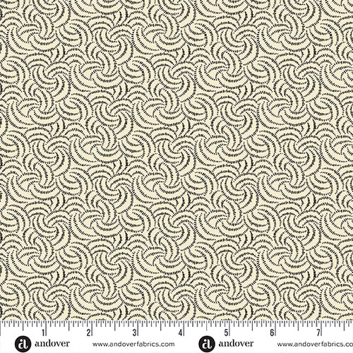 Pumpkin Licorice by Andover Fabrics Intertwined Whipped Cream