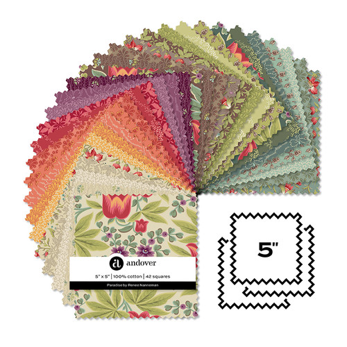 Paradise - 5 Inch Square - 42 Cuts Each