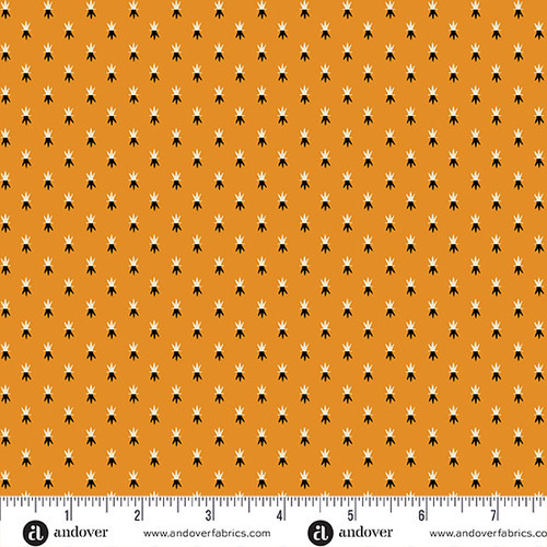 Pumpkin Licorice by Andover Fabrics Starburst Pumpkin