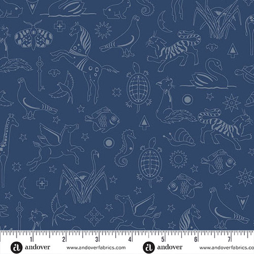 Shadow 2026 by Alison Glass Philately Denim