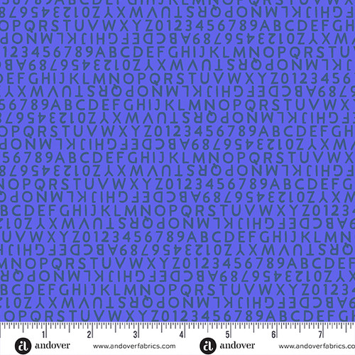 Postmark by Alison Glass Letters Lapis