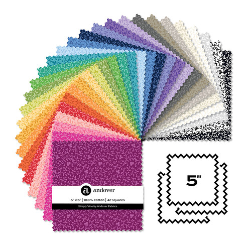 Simply Vine - 5 Inch Square - 42 Cuts Each