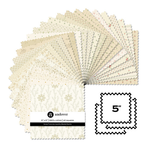 Snow Flurry - 5 Inch Square - 42 Cuts Each