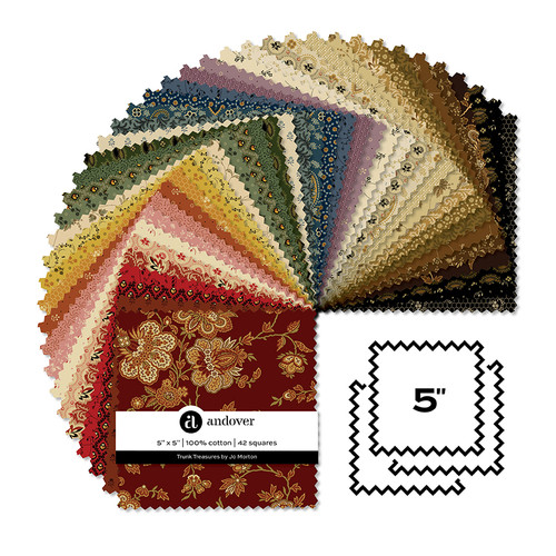 Trunk Treasures - 5 Inch Square - 42 Cuts Each