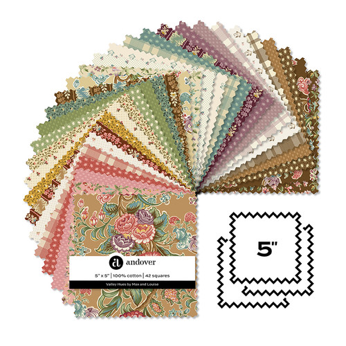 Valley Hues - 5 Inch Square - 42 Cuts Each