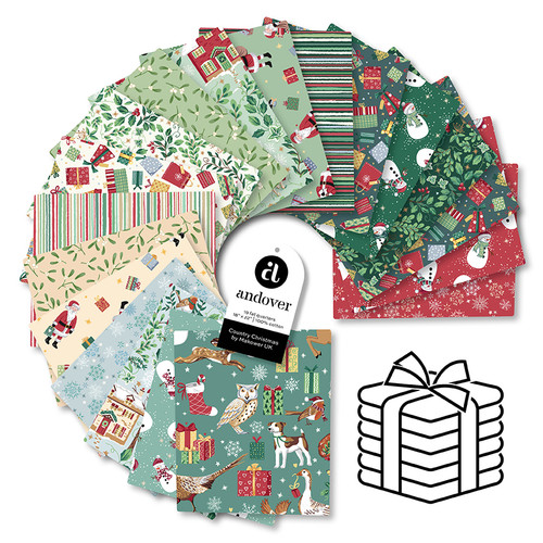 Country Christmas - Fat Quarter Bundle - 19 Cuts Each
