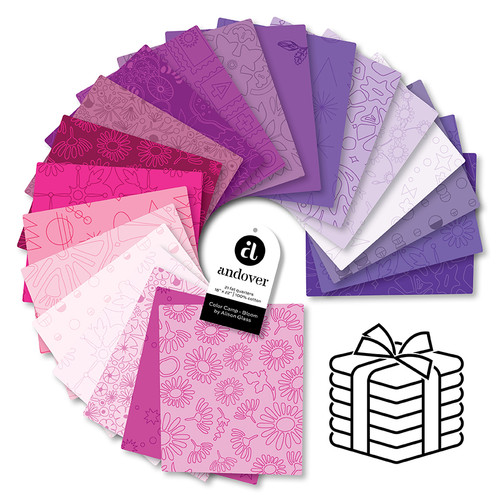 Color Camp - Bloom - Fat Quarter Bundle - 21 Cuts Each