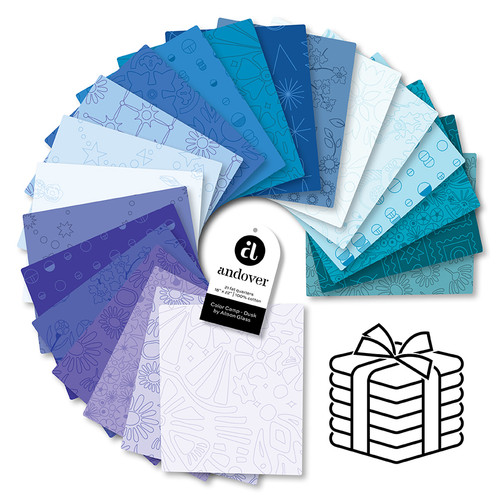 Color Camp - Dusk - Fat Quarter Bundle - 21 Cuts Each