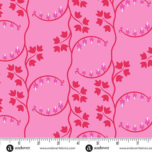 Heart Nouveau by Eye Candy Quilts Bleeding Heart Bubblegum