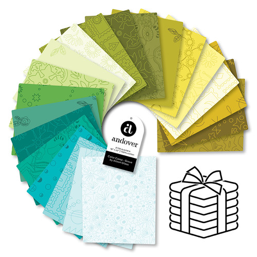 Color Camp - Grove - Fat Quarter Bundle - 21 Cuts Each