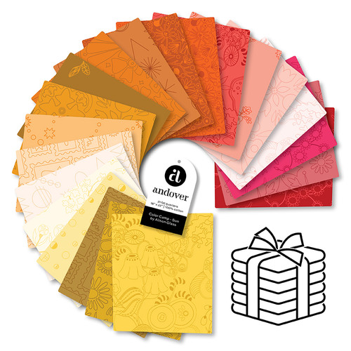Color Camp - Sun - Fat Quarter Bundle - 21 Cuts Each