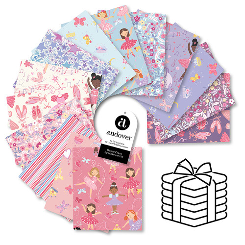 Dance Class - Fat Quarter Bundle - 14 Cuts Each
