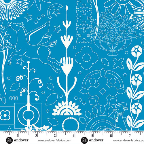 Sun Print 2025 by Alison Glass Cameo Bluejay