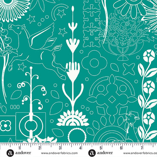 Sun Print 2025 by Alison Glass Cameo Peacock