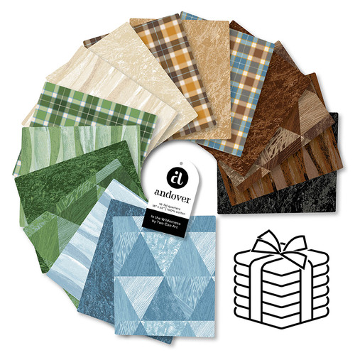 In The Wilderness - 4 Packs of Fat Quarter Bundles - 16 Cuts Each