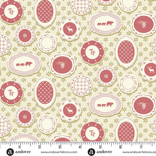 A Woodsy Cottage by Judy Jarvi Plate Wall Pale Green