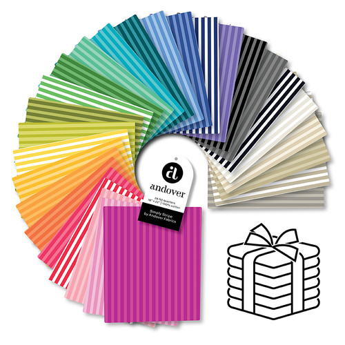 Simply Stripe - Fat Quarter Bundle - 28 Cuts Each