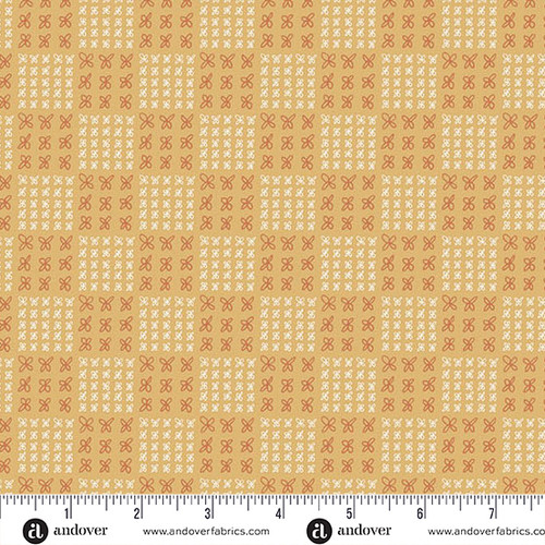 Conway Cottage by Karen Lewis Textiles Flower Box Pale Ginger