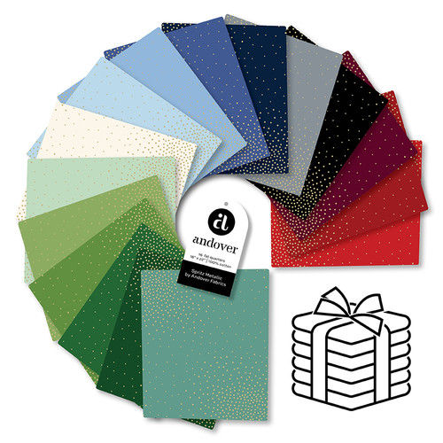 Spritz Metallic - Fat Quarter Bundle - 16 Cuts Each