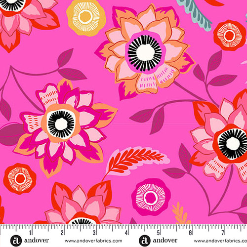 Memories Unfold by Stephanie Organes Mayflower Hot Pink