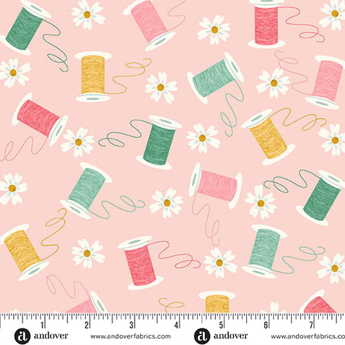 Bloom and Sew by Amy Latta Spools and Blooms Ballet Pink