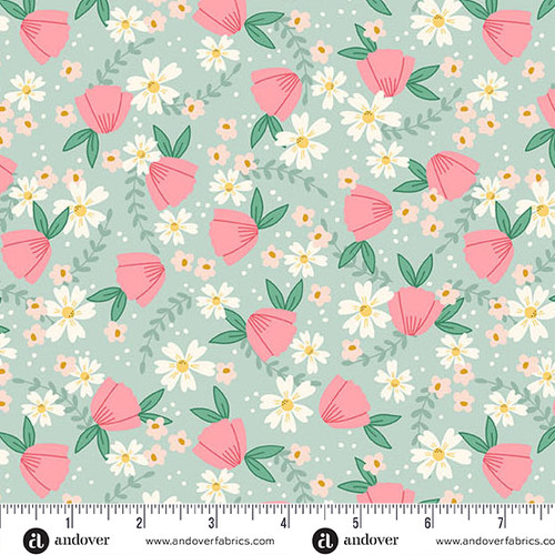 Bloom and Sew by Amy Latta Blooming Bouquet Sky