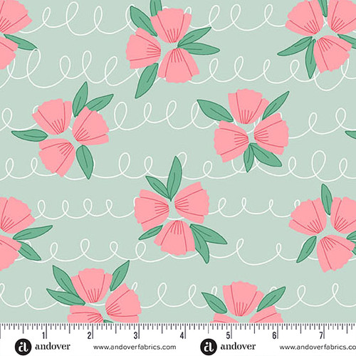 Bloom and Sew by Amy Latta Tulip Trios Sky