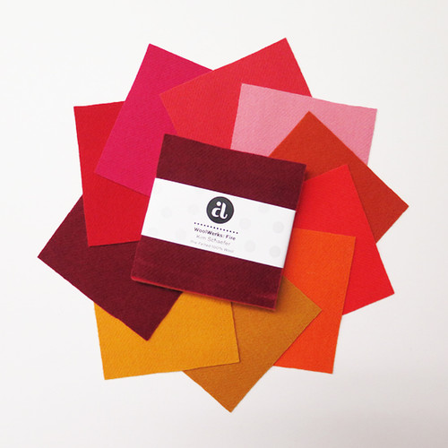 WoolWerks 5 x 5 Fire - 10 Swatches