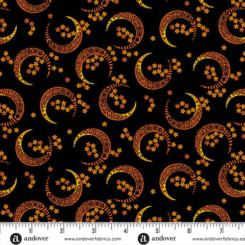 Midnight Moon by Andover Fabrics Crescent Moon Midnight