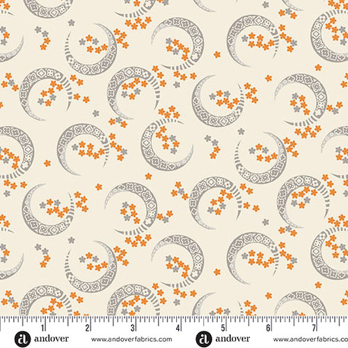 Midnight Moon by Andover Fabrics Crescent Moon Dawn