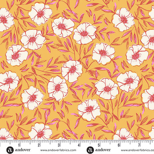 Petals and Stitches by Stephanie Organes Bouquet Bliss Mustard