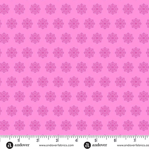 Petals and Stitches by Stephanie Organes Tiled Dresden Pink