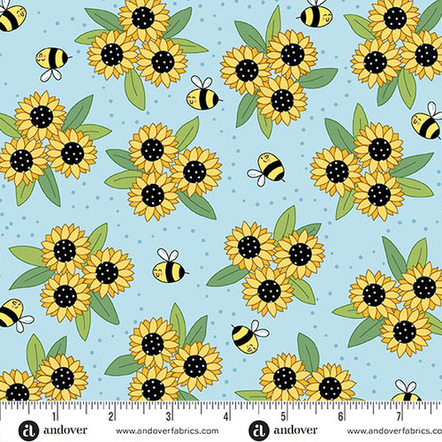 Sunny Honey by Amy Latta Sunny Bouquet Blue