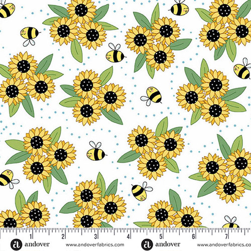 Sunny Honey by Amy Latta Sunny Bouquet White