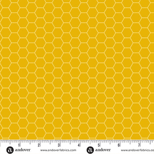 Sunny Honey by Amy Latta Honeycomb Dark Yellow