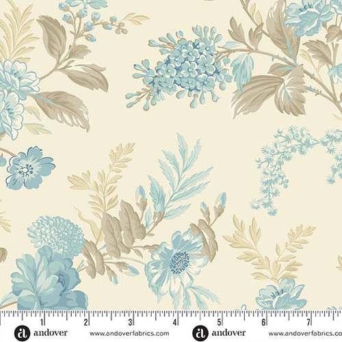 Sewing Bird by Laundry Basket Quilts Bed of Roses Linen