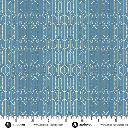 Sewing Bird by Laundry Basket Quilts Pin Tuck Deep Indigo