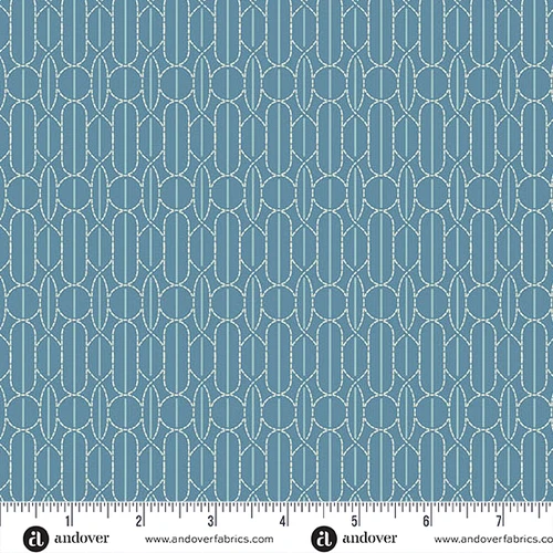 Sewing Bird by Laundry Basket Quilts Pin Tuck Deep Indigo