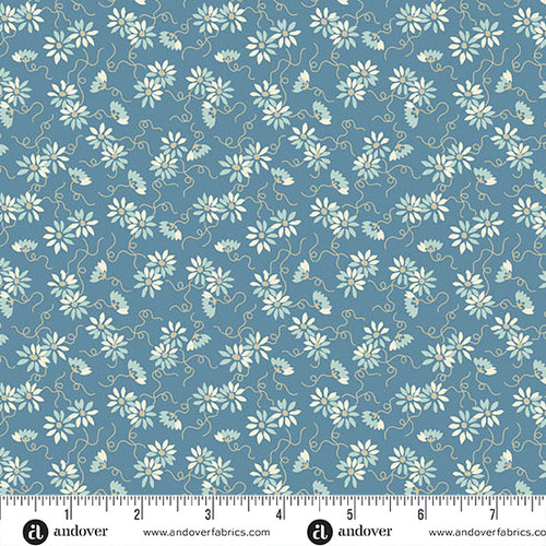 Sewing Bird by Laundry Basket Quilts Daisy Chain Dusk