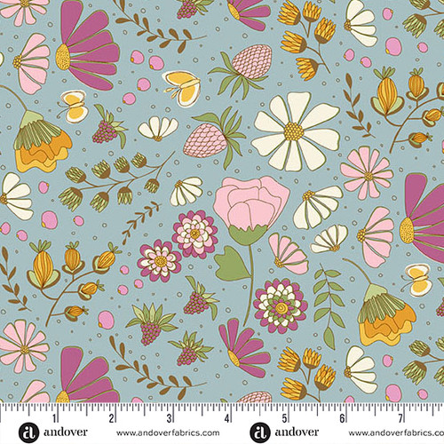 Flourish by Alexandra Bordallo Flourish Blue