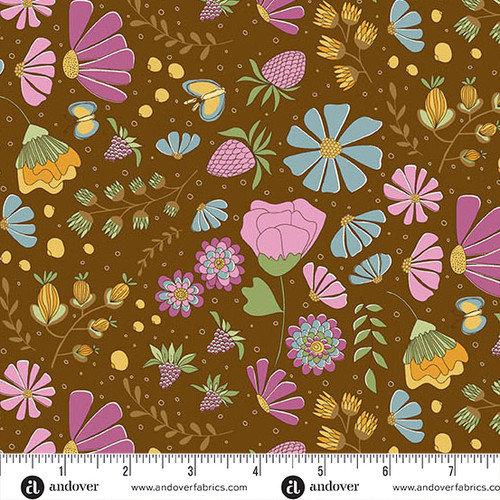 Flourish by Alexandra Bordallo Flourish Brown