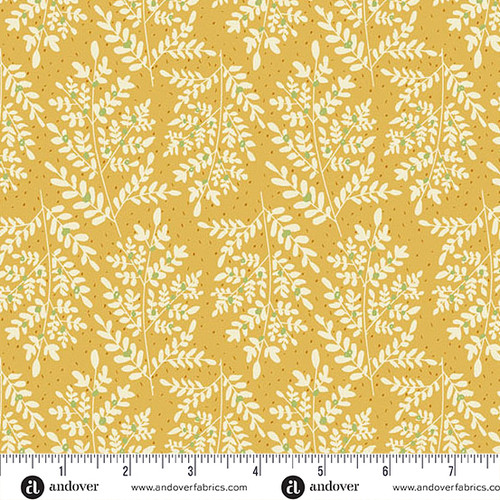 Flourish by Alexandra Bordallo Fern & Fronds Yellow