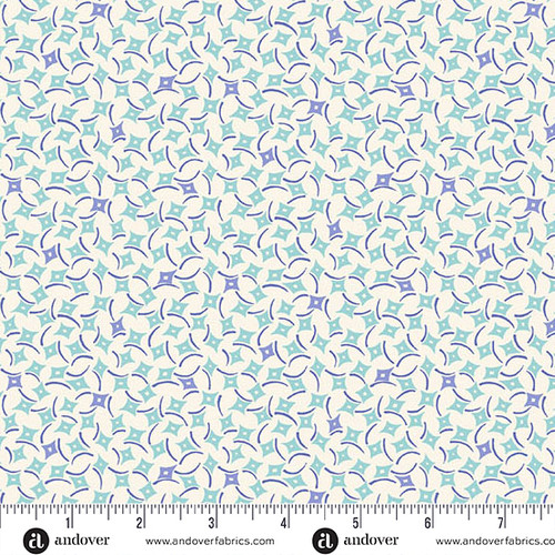 Sweet Things by Andover Fabrics Dancing Diamonds Blue