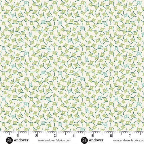 Sweet Things by Andover Fabrics Dancing Diamonds Green
