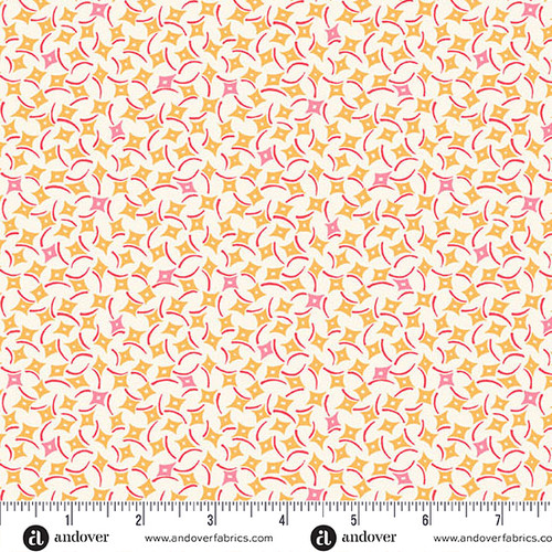 Sweet Things by Andover Fabrics Dancing Diamonds Orange